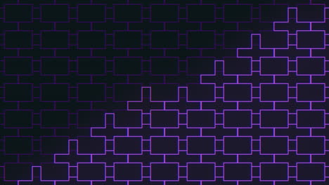 Patrón-Geométrico-Púrpura-Neón-Con-Efecto-De-Pulso
