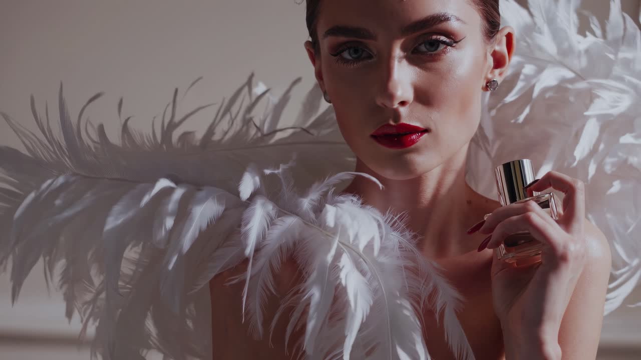 элегантная женщина с парфюме