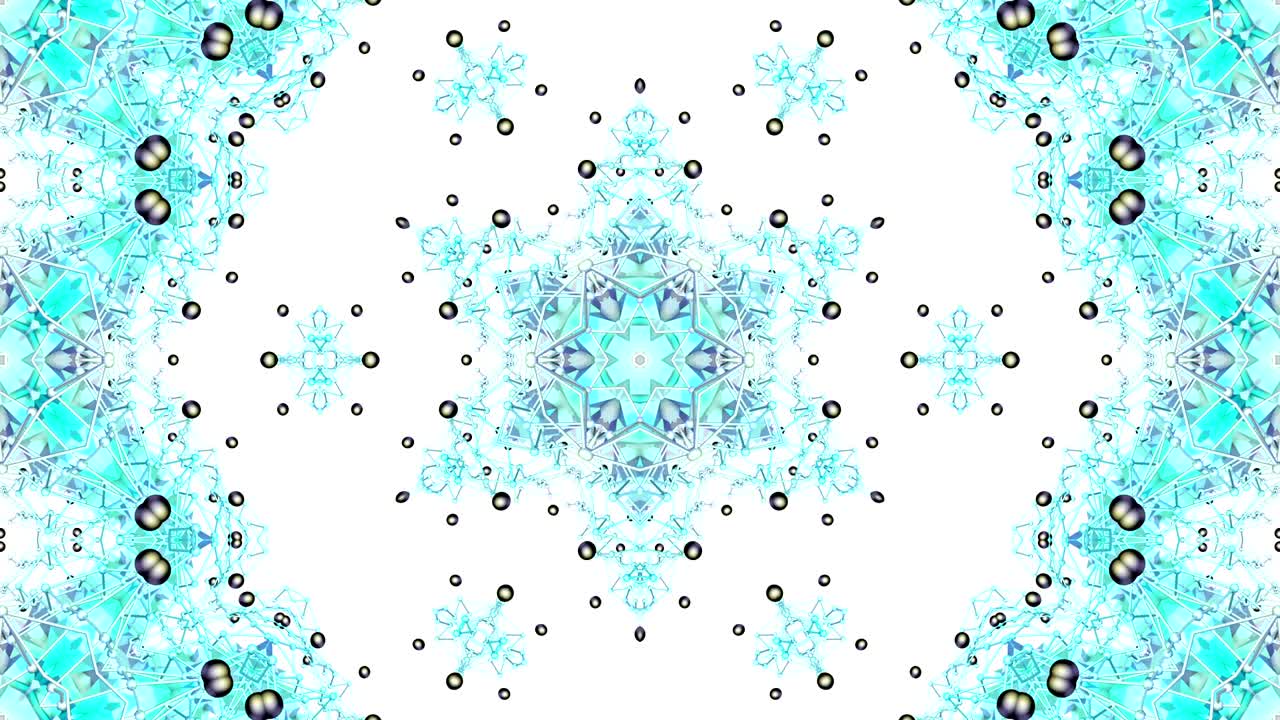 low poly geometric abstract background as a moving stained glass or kaleidoscope effect in 4k. Loop 3d animation, seamless footage in popular low poly style. Blue color v3