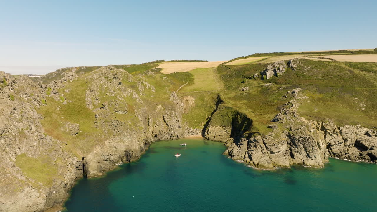 Coastal Bay with Boats