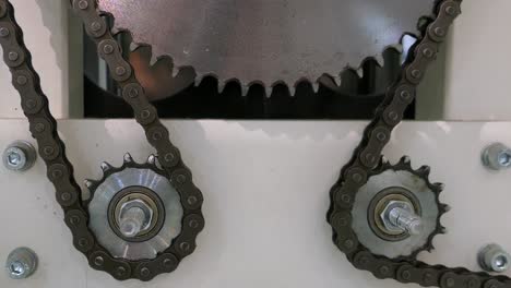 máquinas de transmisión de cadena con engranajes y cadenas de rodillos