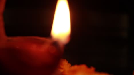 a mud lamp light  in a black background