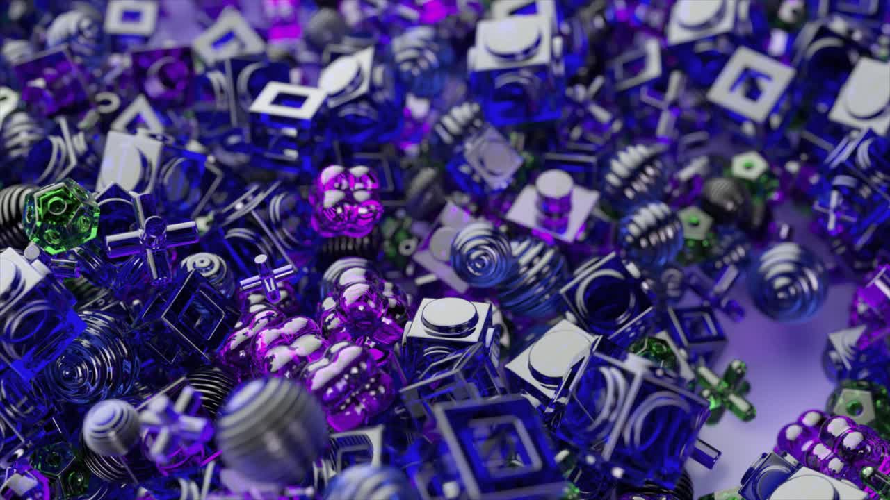 renderizado 3d abstracto de formas geométricas