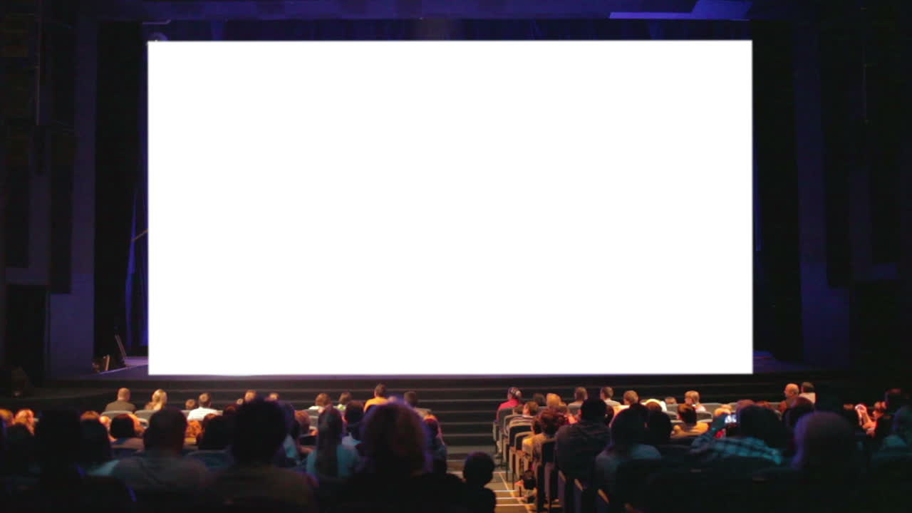 영화관에 있는 관객들