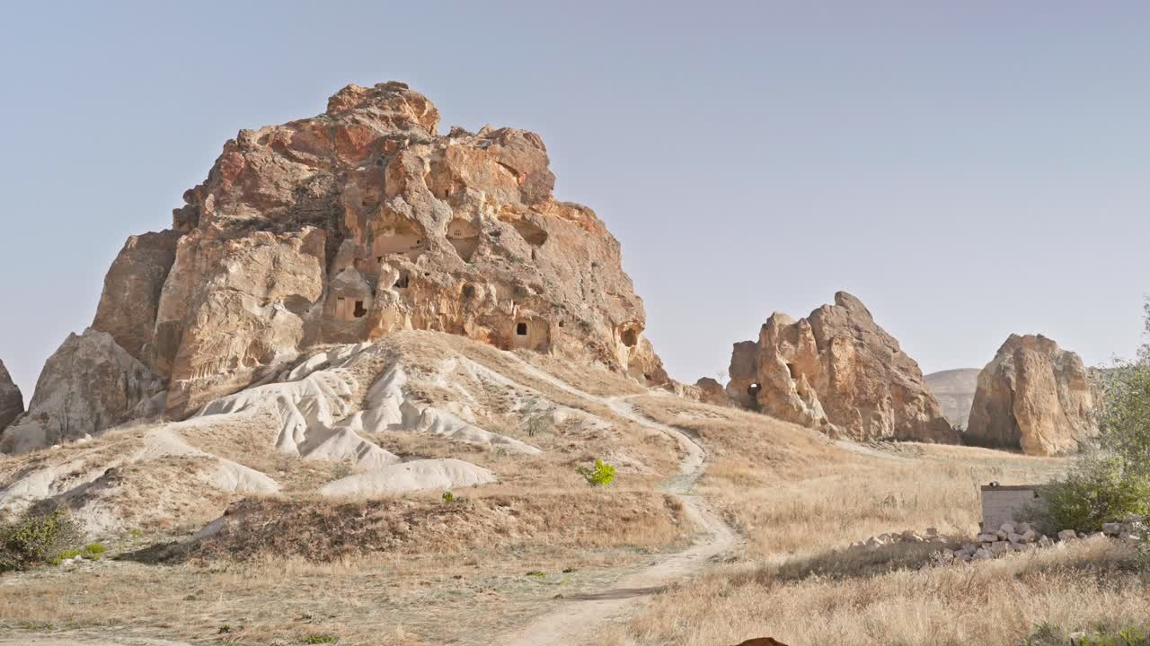 antiguas casas de cuevas encantadoras capadocia paisaje rocoso único