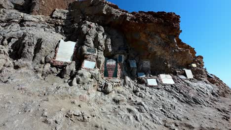 divers cemetery memorial, the blue hole of dahab on egypt's red sea