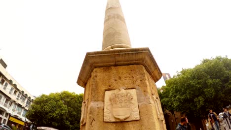 venetian column located in sarayonu square in centre of nicosia