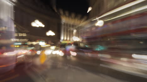 blurred piccadilly traffic