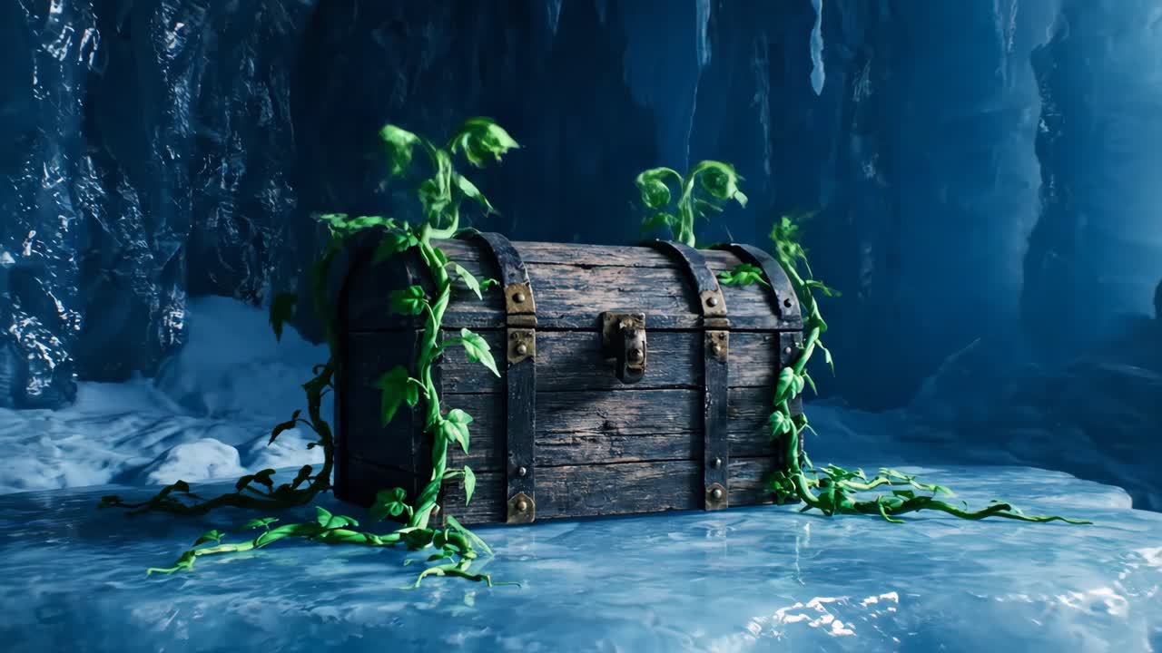 Ice Cave Portal and Treasure