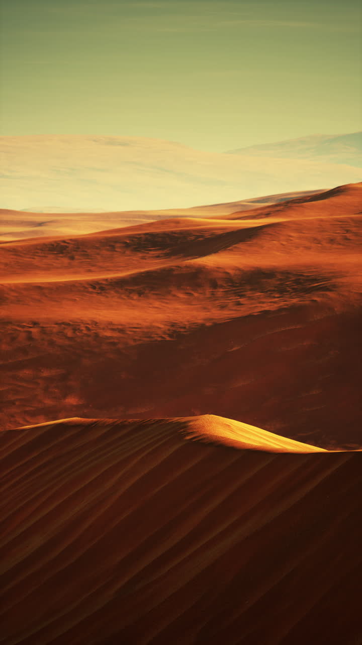 impresionante puesta de sol en el desierto