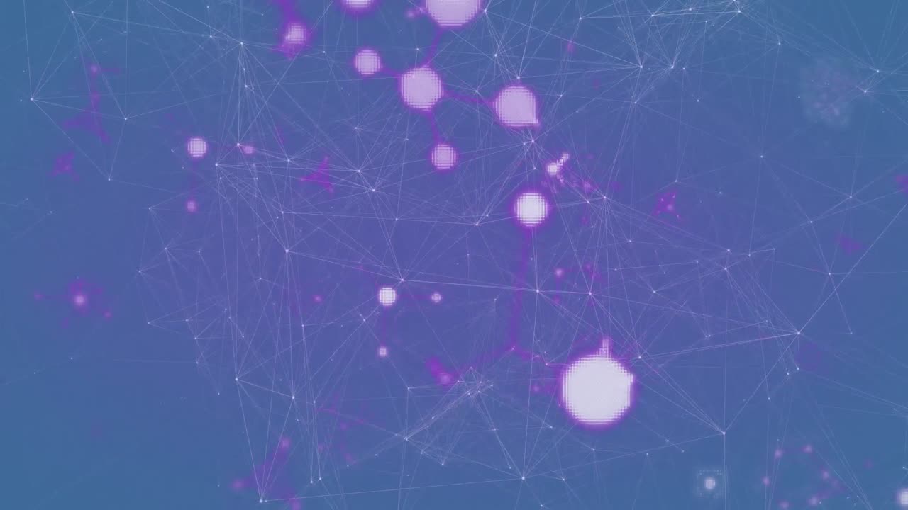 반이는 점의 애니메이션과 연결 네트워크