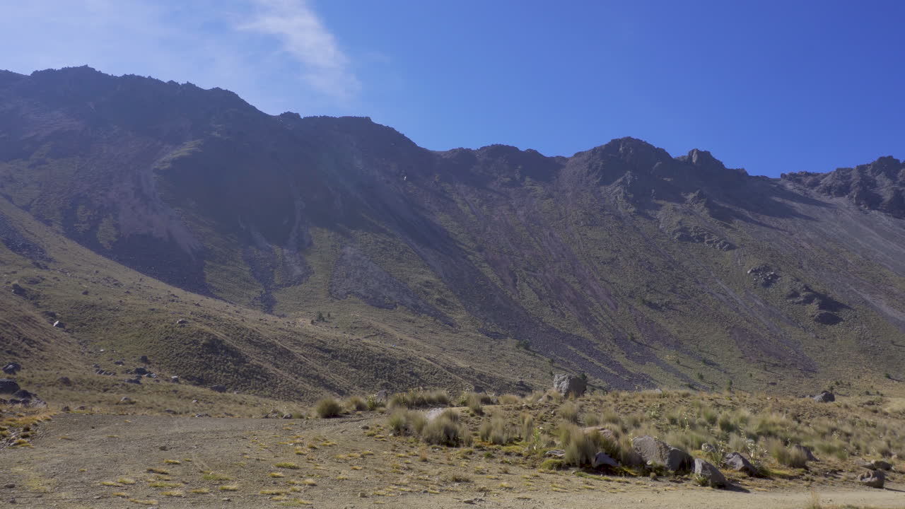 vista panorámica del lapso de tiempo del volcán nevado de toluca