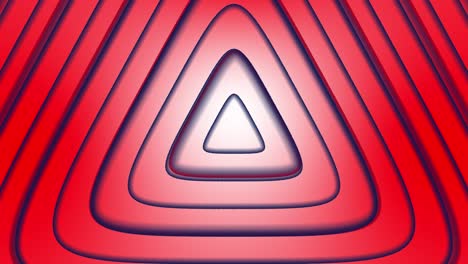 triángulo abstracto con línea sin costuras y en bucle animación de túnel futurista