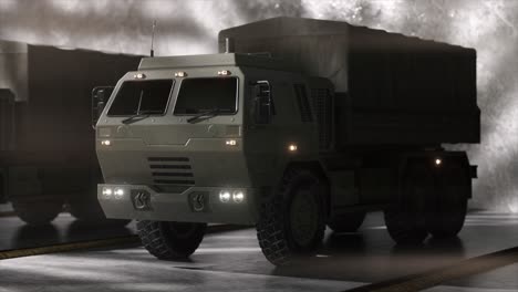 military cargo truck