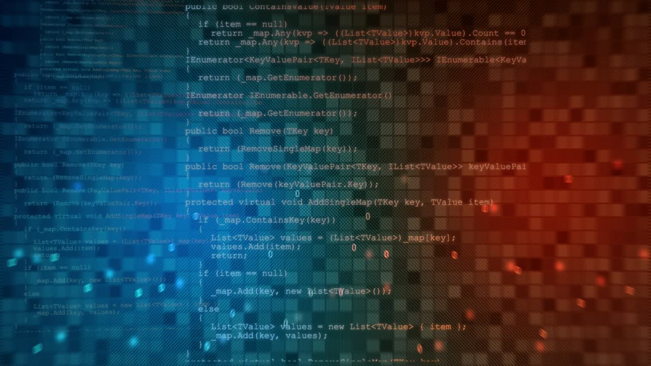 abstract digitale technologie animatie. naadloze lus high-tech bewegings achtergrond.