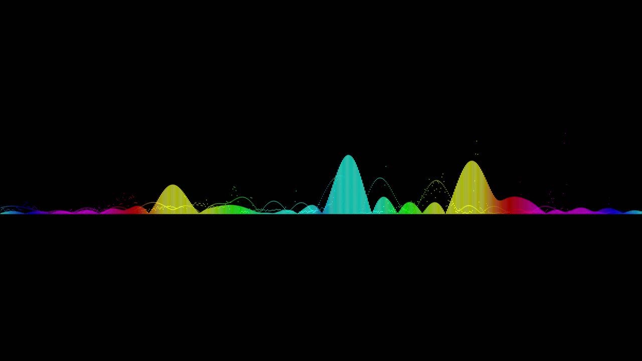 Digital Audio Waveform and Equalizer Display Background