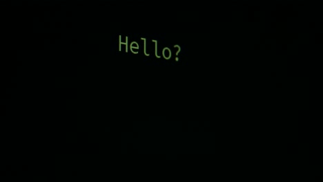 una conversación de texto de inteligencia artificial con humanos