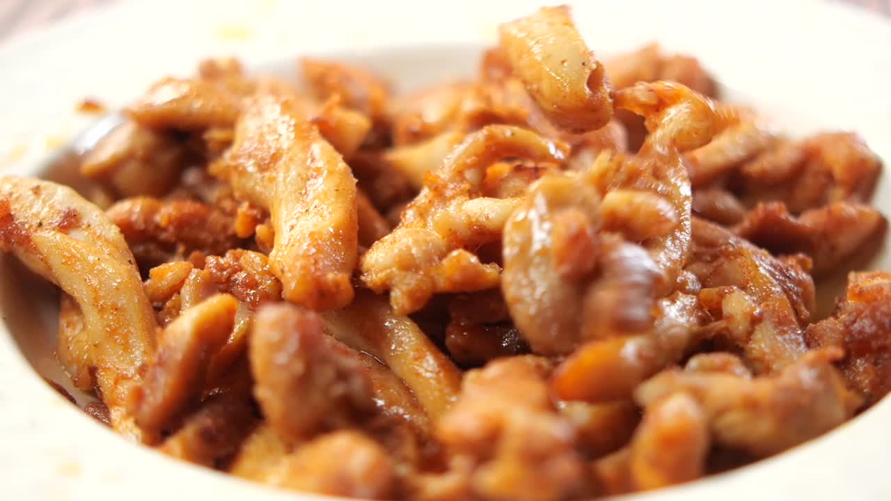 Plate of Shredded Chicken