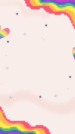 motion graphic of flat lgbt pride month background