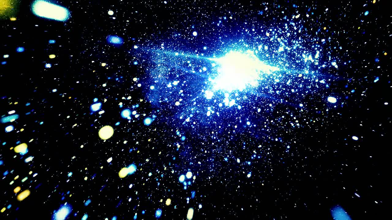 추상적인 우주 폭발