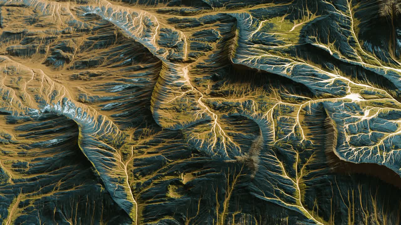 vista del paisaje del planeta alienígena