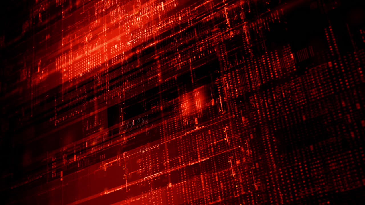 수직 형식: 상호 연결된 데이터 매트릭스 정보 네트워크 시스템 배경의 동적이고 몰입력있는 디스플레이를 갖춘 고급 데이터 매트릭스 시 ⁇ 레이션