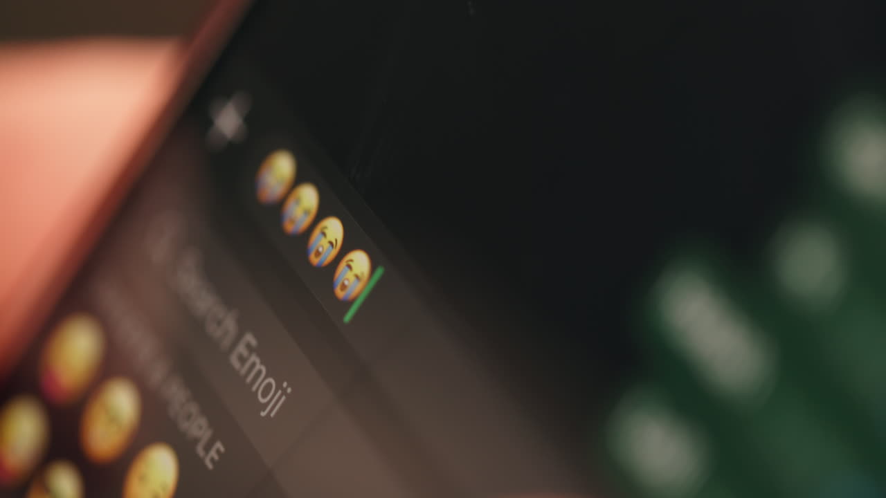 Emojis on a cell phone