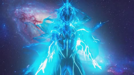 abstract futuristic nebula energy