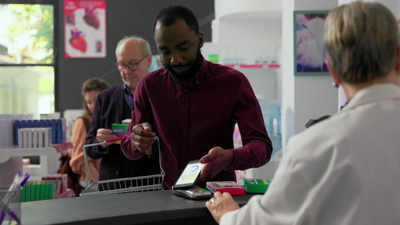 People at the pharmacy