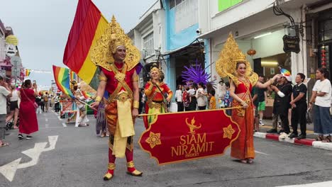 siam niramit festival parade in thailand