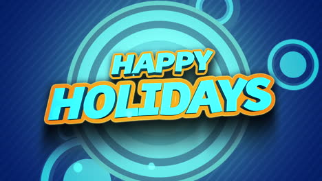 Cheerful-and-colorful-Happy-Holidays-greeting-on-vibrant-blue-background