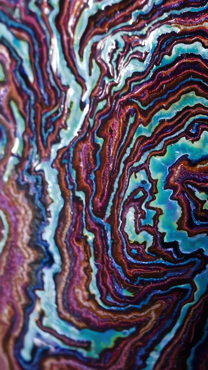 Detailed Close-up of Abalone Shell