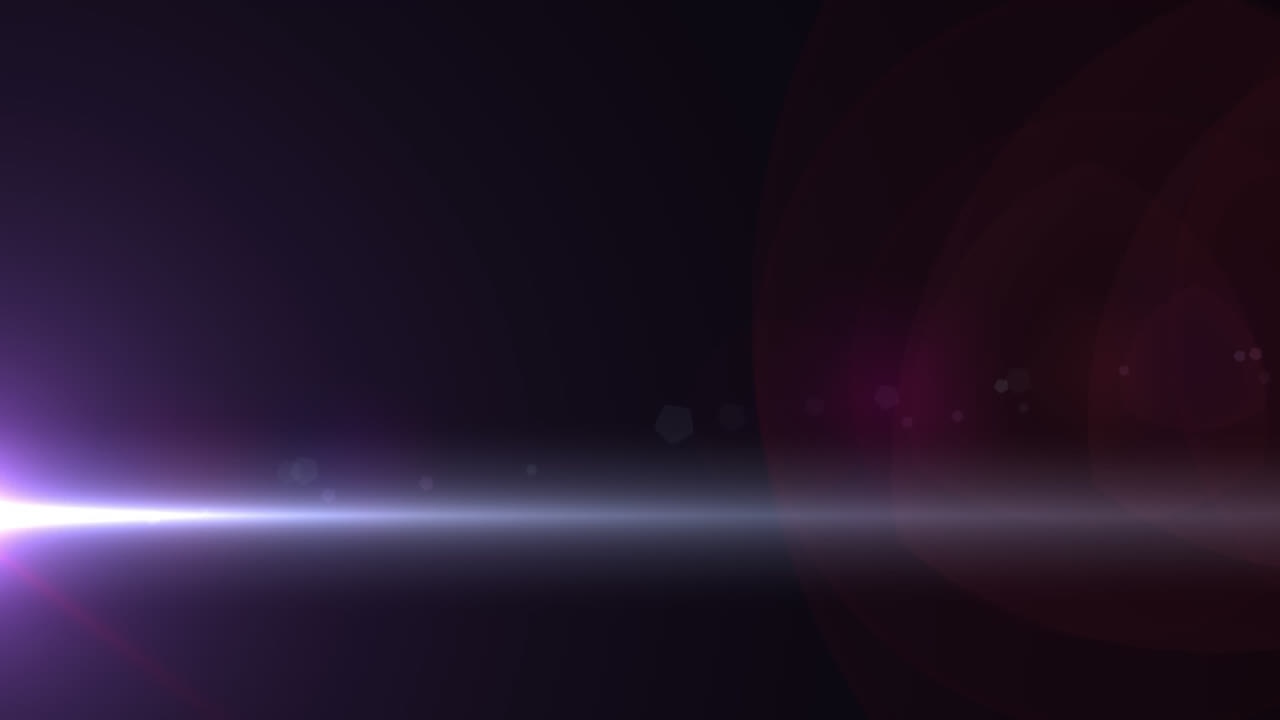 paquete de varias bengalas de cinco con manchas brillantes de luz y bengala de lente