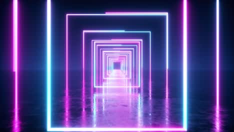 neon square tunnel