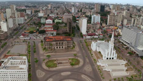 Mosambik,-Zentrum-Von-Maputo,-Hauptstadt,-Drohnenaufnahmen-4k