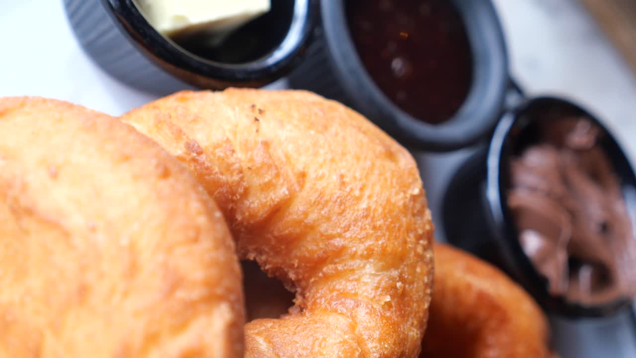 Delicious Donuts with Chocolate and Glaze