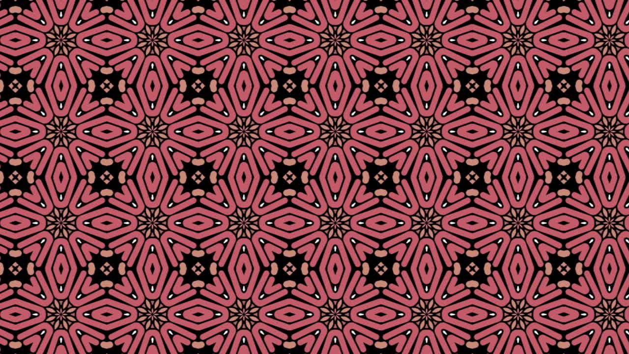vídeo en bucle de formas abstractas de color rojo creadas a partir de hojas de color, ilustración