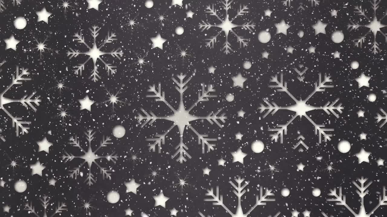 nieve cayendo sobre un fondo gris