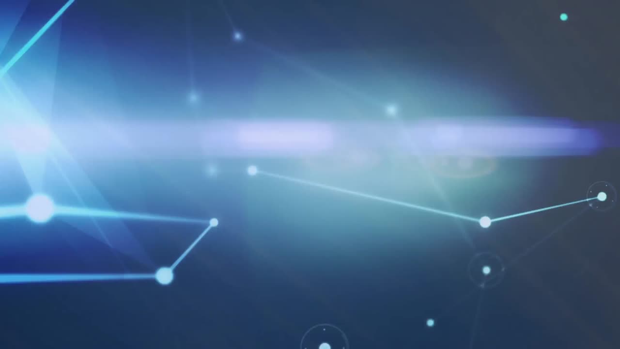 animación de la red de conexiones con puntos