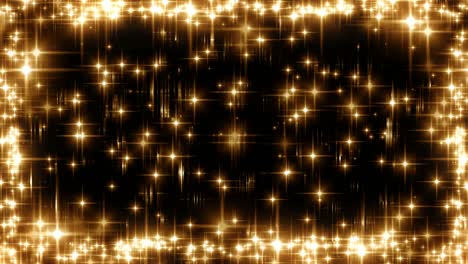 golden glowing star particle background