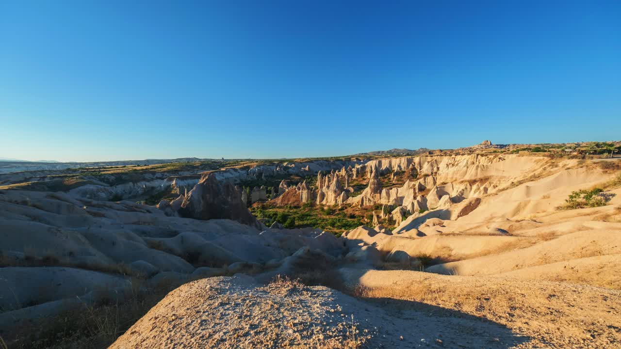 lapso de tiempo del amanecer en capadocia. 4k