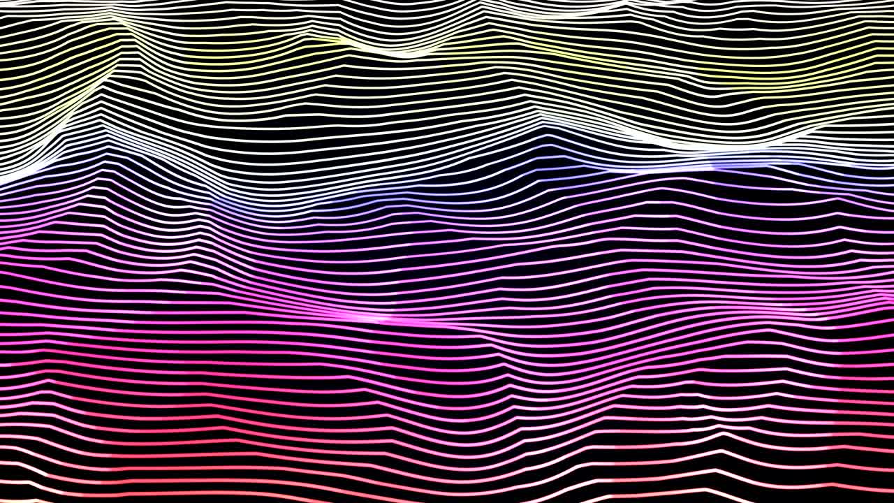 4k club music particles field dance motion background neon technological style loop
