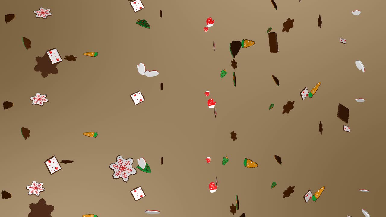 3d 쿠키, 다양한 쿠키, 비, 크리스마스 장식