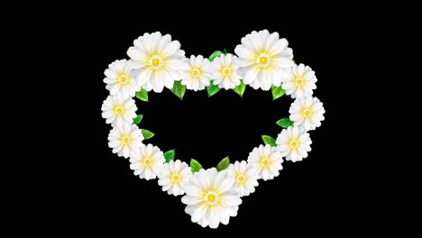 heart-shaped floral wreath