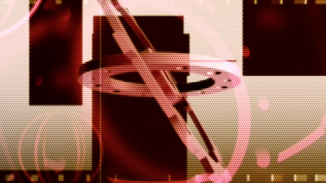 fondo de movimiento animado que muestra movimientos mecánicos industriales automáticos en maquinaria de fabricación futurista