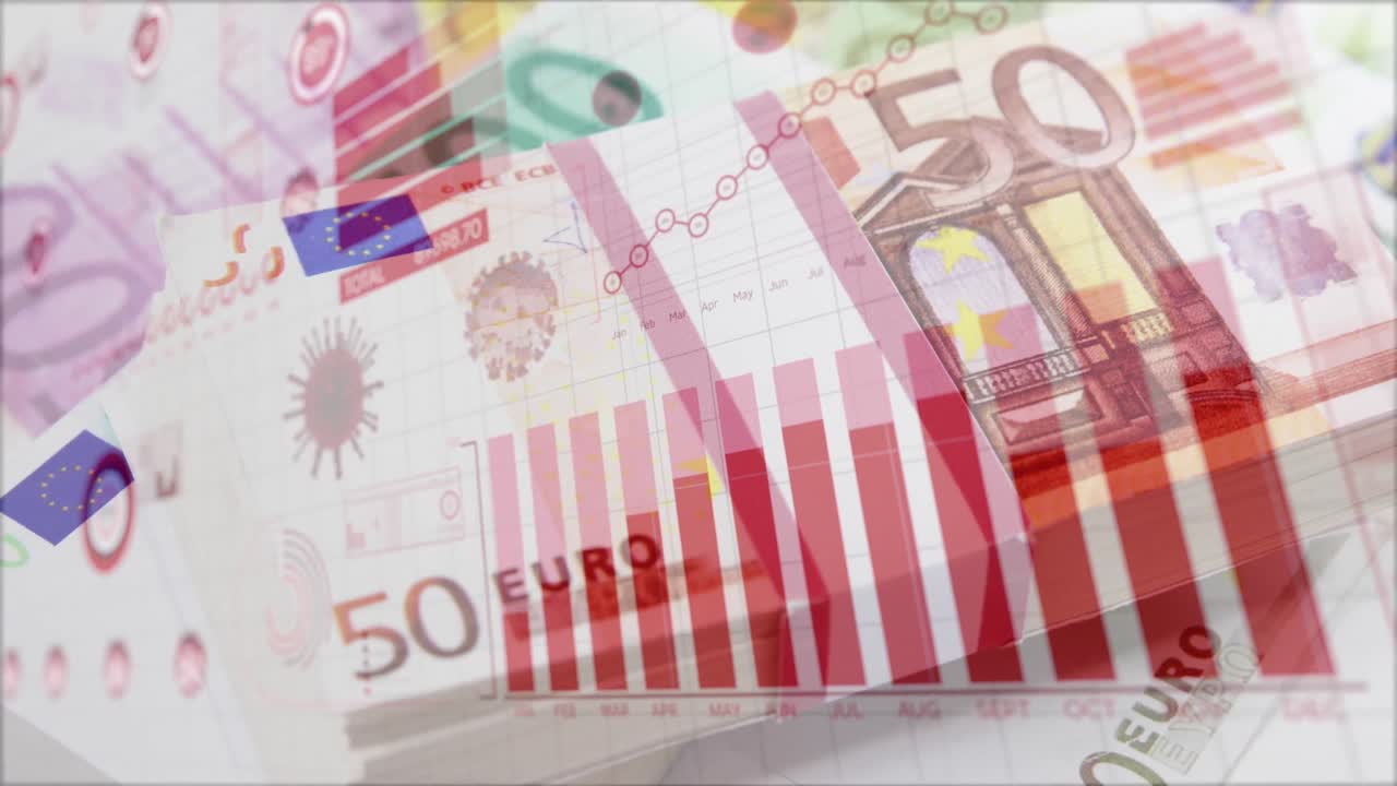 그리고 돈 위에서 날아다니는 코로나바이러스 박테리아의 그래프입니다.