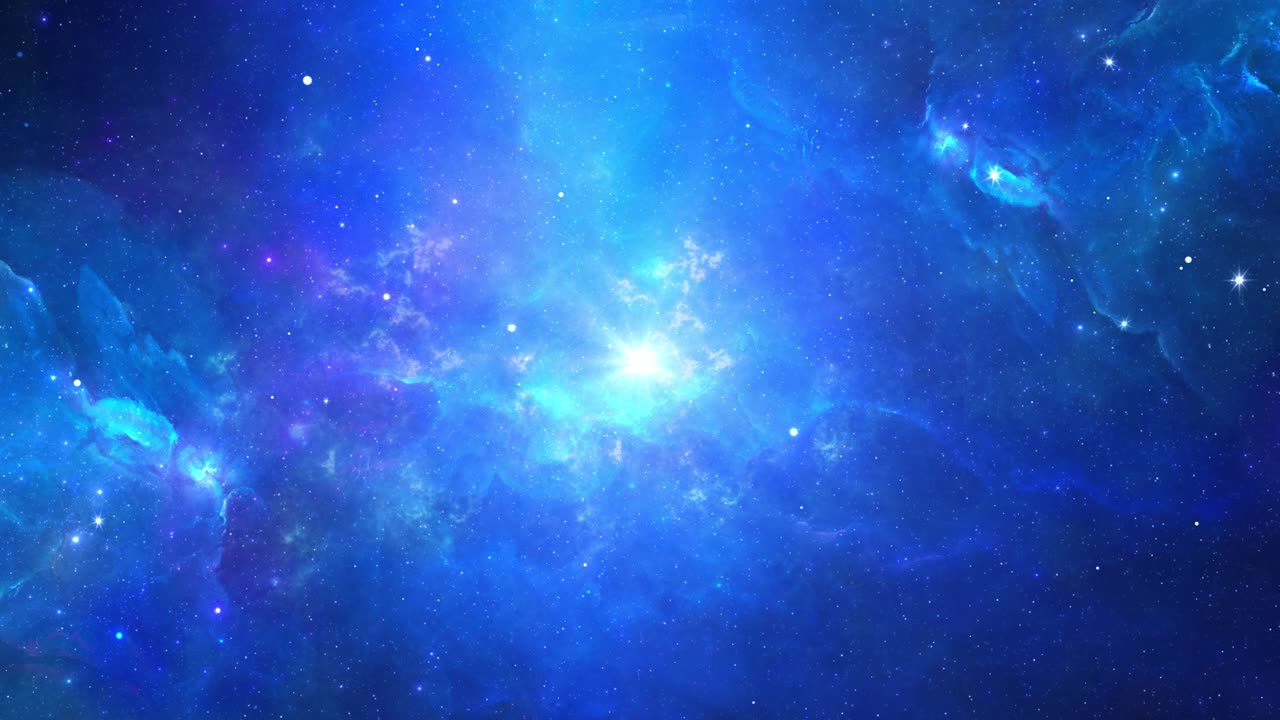 Planets and galaxy science fiction deep space star field 4k loop animation background universe