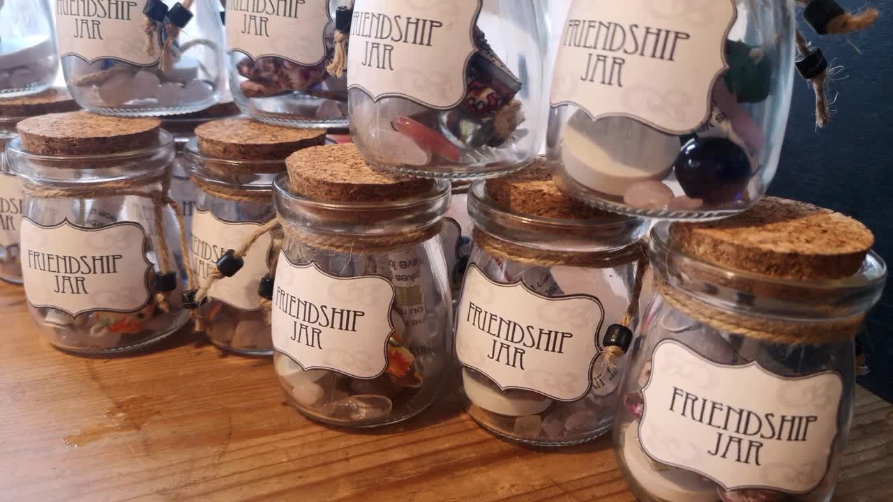 수제 맞춤형 독특한 개별 동화 유리 우정 항아리