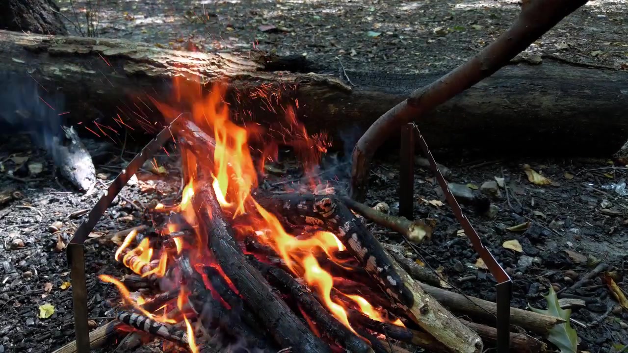 Filmando um incêndio na floresta