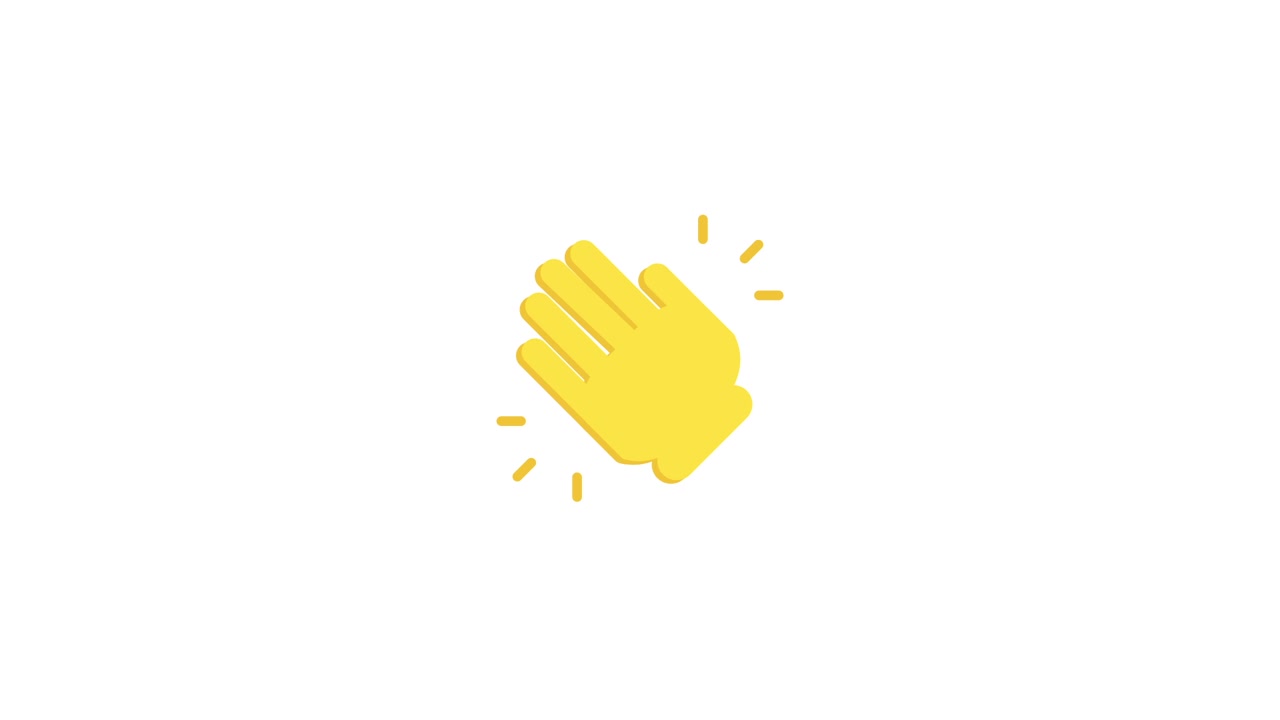 Animated Clapping Hands Emoji for Applause and Celebration